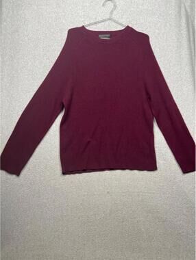 Grayson & Dunn Mens Size XL 2-Ply Cashmere Knit Pullover Sweater Classic Simple